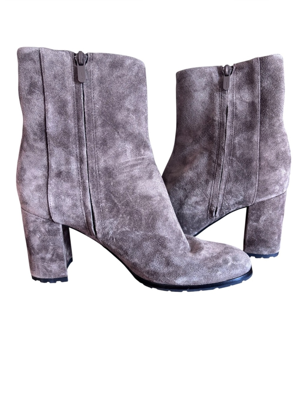 Vince Highbury Flare Heel Suede Ankle Boots 9.5